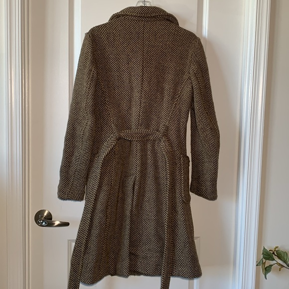 UNITED COLORS OF BENETTON Vintage Brown Houndstooth Jacket - Size 46 (Medium) - Picture 8 of 16